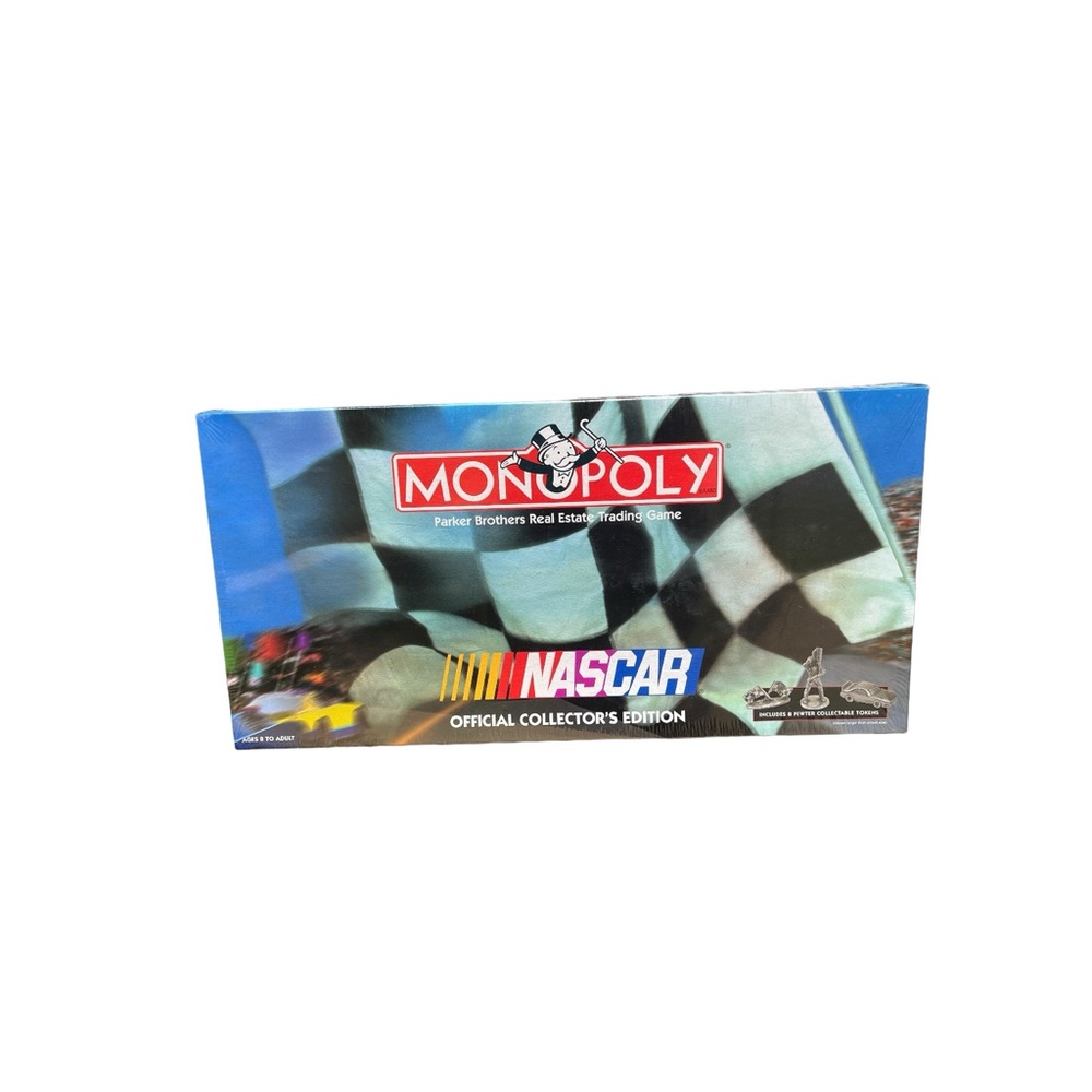 NASCAR Monopoly Official Collector’s Edition NEW Sealed 8 Pewter Tokens